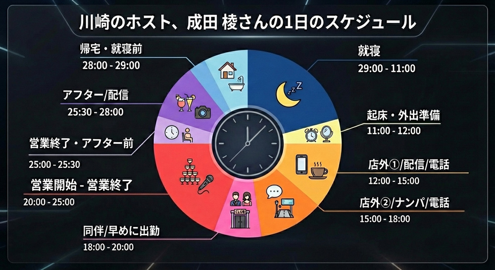 ACQUA -KAWASAKI-の成田 棱さんの1日