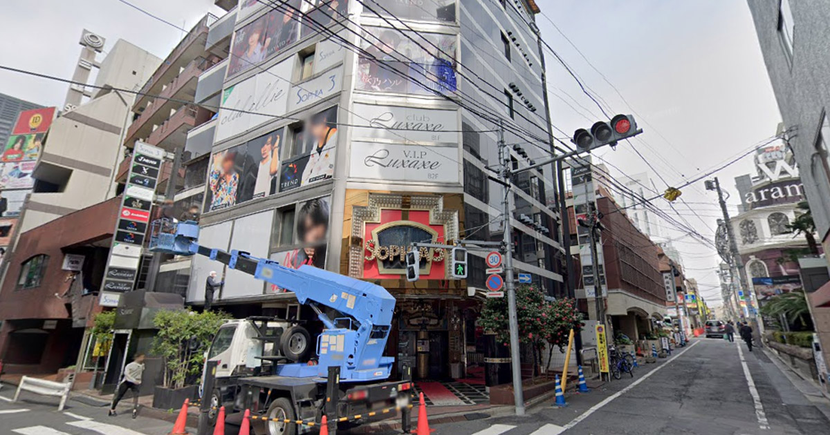 ホストクラブが入居している歌舞伎町のビル「ソフィア3ビル」
